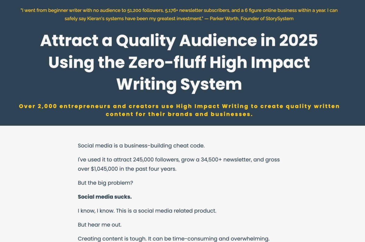 High Impact Writing