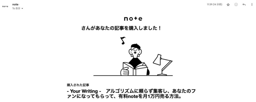 購入通知